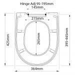 Globo Arianna Alternative Soft Close Quick Release Toilet Seat & Cover White CH.506405