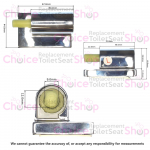 Tavistock Micra Soft Close Toilet Set Soft Close Damper Set Chrome SP13941