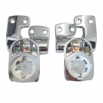 Bemis New Smart Lift Soft Close 1/4-20 Replacement Toilet Seat Hinge Set - HG3608997-Chrome