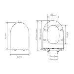 Tavistock Micra Evo Slim Soft Close Quick Release Toilet Seat & Cover White DC14037-SF