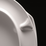 Pressalit ConCordia Soft Close With Lift Off Bottom Fixing Toilet Seat & Cover White 544000-D05999