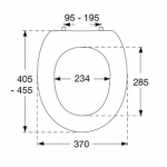 Pressalit Projecta Plus Standard Close Bottom Fixing Toilet Seat & Cover White 54011-BZ1999