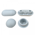 Villeroy & Boch Pure Stone Toilet Seat and Cover Buffer Set Grey 92209700