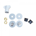 Pressalit Objecta Pro Fixed Bottom Fix Toilet Seat Hinge Set DF7999