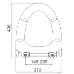 Pura Fyori Old Soft Close Quick Release Toilet Seat and Cover White CH.506317