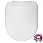 Celmac Maestro D Standard Close Toilet Seat & Cover With Stainless Steel Bottom Fix Hinge White SMA18WH / 20120358