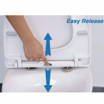 EuroShowers V20 Soft Close Quick Release Toilet Seat & Cover White 87370