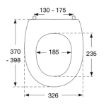 Pressalit Pinocchio Standard Close Bottom Fixing Toilet Seat & Cover White 212000-BB5999