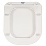 BagnoDesign Attache Slim Soft Close Toilet Seat And Cover White AQE-ATT-330S-C-WH