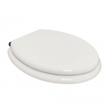 Heritage Bathrooms Soft Close Quick Release Toilet Seat & Cover White Gloss With Matt Black Hinges TSWGL105SC