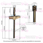 Ideal Standard Playa Standard Close Toilet Seat Hinge Set Chrome J4665BJ