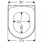 Choice Starck 3 Wrapover Soft Close Quick Release Toilet Seat & Cover White CH.506331
