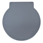 EuroShowers Round Soft Close Quick Release Toilet Seat & Cover Grey 87362