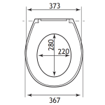 Eastbrook Loire Soft Close Toilet Seat & Cover White 50.002