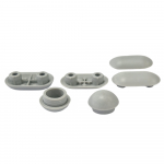 Villeroy & Boch Sunberry PurAir Toilet Seat & Cover Buffer Set Grey 92208400
