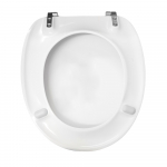 Pressalit 2000 Standard Close Top Fixing Toilet Seat & Cover White 124000-UN4999