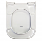 Geberit Smyle Square Slim Wrapover Soft Close Quick Release Toilet Seat & Cover White 500.687.01.1