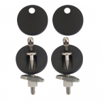 Heritage Bathrooms Soft Close Quick Release Toilet Seat & Cover Walnut With Matt Black Hinges TSWAL105SSC