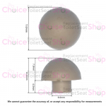 Choice Toilet Seat Lid Buffer (Single) Grey CH.506414