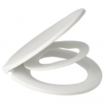 Bemis Reybridge Family Soft Close Quick Release Toilet Seat & Cover With Child Ring White 8100PB000