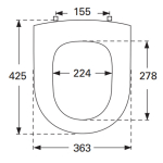 Villeroy & Boch Architectura Round Toilet Seat Only 9M636101