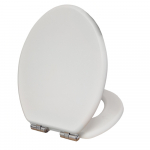 Heritage Bathrooms Soft Close Quick Release Toilet Seat & Cover Chantilly With Chrome Hinges TSCHA101SC