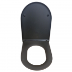 Imex Ceramics Arco Soft Close Wrapover Quick Release Duraplus Toilet Seat & Cover Matt Black SSW1088SCQRBL