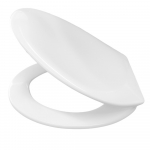Pressalit Scandinavia Standard Close Bottom Fixing Toilet Seat & Cover White 75000-UN3999