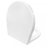 Esedra Poing Adjustable Soft Close Toilet Seat & Cover Thermoset White MO6105W