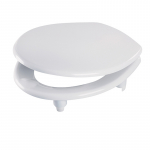 Celmac Celeste Pro Raised Standard Close Toilet Seat & Cover With Metal Hinge & Stability Buffers White SCI11WY