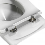 Pressalit Objecta Pro Polygiene Standard Close Bottom Fixing Toilet Seat Without Cover Black 989111-DF7999