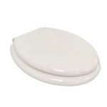 Heritage Bathrooms Soft Close Quick Release Toilet Seat & Cover White Gloss With Brushed Brass Hinges TSWGL104SC