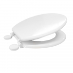 Celmac Woody Paramount Standard Close Toilet Seat & Cover With Plastic Hinge White 21230001