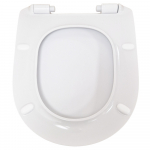 Bauhaus Svelte Thin Alternative Soft Close Toilet Seat & Cover White CH.SE6105W