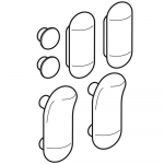 Keramag JOOP! Toilet Seat and Cover Buffer Set White 598141000
