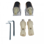 TC Bathrooms Mini Soft-Close Toilet Seat Hinge Set - TCBH1
