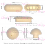 Ideal Standard Jasper Morrison/Playa Deep Toilet Seat Buffer Set White EV12167