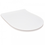 FixRite D-Line Thin Long Fit Soft Close Toilet Seat & Cover White FR128200