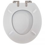 Heritage Bathrooms Soft Close Quick Release Toilet Seat & Cover Dove Grey With Brushed Nickel Hinges TSDGR103SC