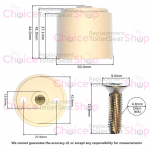 Armitage Shanks Dania Raised Toilet Seat Buffer Set White SV57601