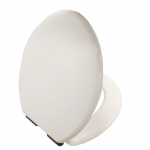 Heritage Bathrooms Soft Close Quick Release Toilet Seat & Cover White Gloss With Matt Black Hinges TSWGL105SC
