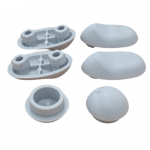 Villeroy & Boch Architectura Vita Toilet Seat and Cover Buffer Set Grey 92244200