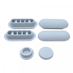 Villeroy & Boch Avento Toilet Seat and Cover Buffer Set Grey 92236900