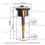 Geberit Impulse 280 Replacement Dual Flush Button 241.800.KD.1