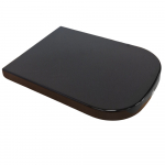 Galassia Meg11 Soft Close Toilet Seat & Cover Gloss Black GAL-5455-NE