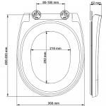 Bemis Click & Clean Silence Soft Close Toilet Seat and Cover White 2350CNCTF000