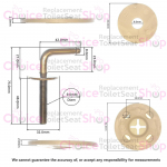 Villeroy & Boch Sunny Toilet Seat Hinge Set 92204861