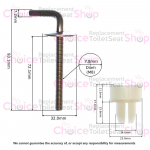Roca Debba Toilet Seat Hinges AI0011300R