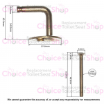Villeroy & Boch Helios Toilet Seat Hinge Set 88020261