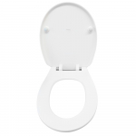 Pressalit Calmo Soft Close Bottom Fixing Toilet Seat & Cover White 556000-D15999